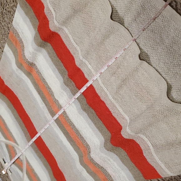 *2/$10* Coldwater Creek Sleeveless V Neck Striped Lightweight Sweater Tunic - Picture 7 of 7